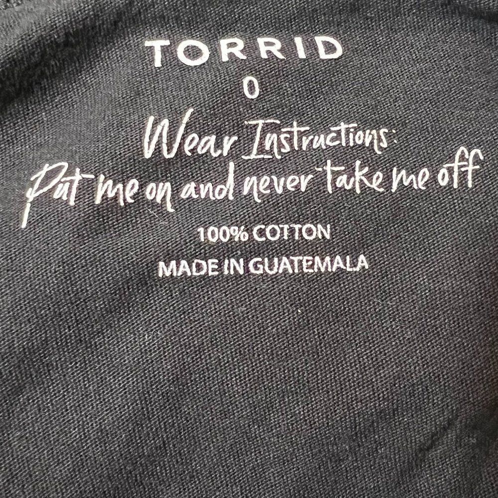 Torrid 100% Cotton T-Shirt Size 0 (12/Large) - Picture 4 of 4
